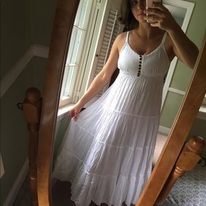 Crinkled cotton dress
