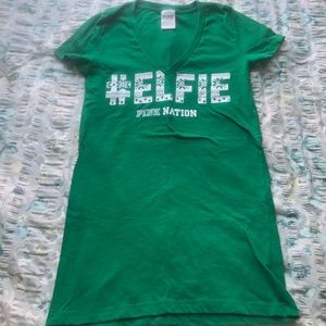 PINK christmas vneck