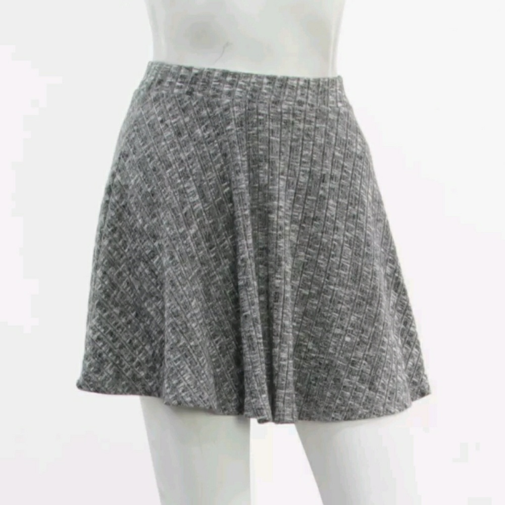 Grey Forever 21 Skater Skirt