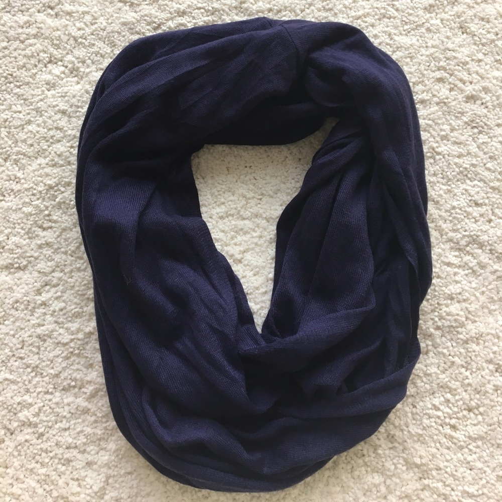 Blue infinity scarf