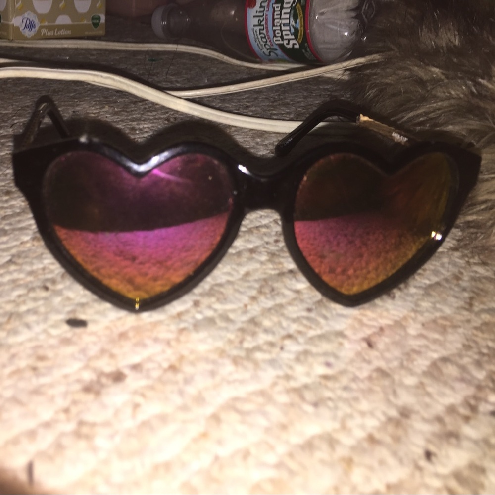 Heart rainbow sunglasses