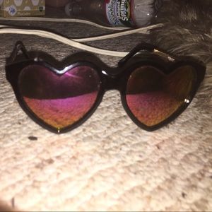 Heart rainbow sunglasses