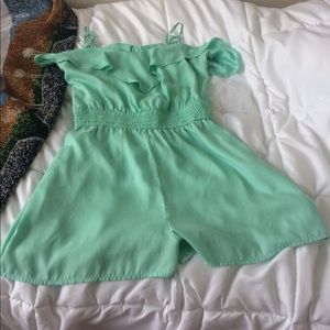 Mint green romper