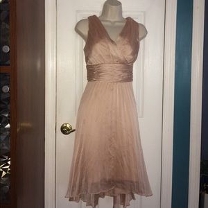 PALE PINK FLOWY FORMAL DRESS