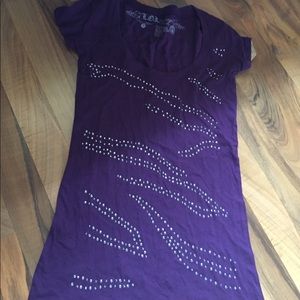 Purple short sleeve