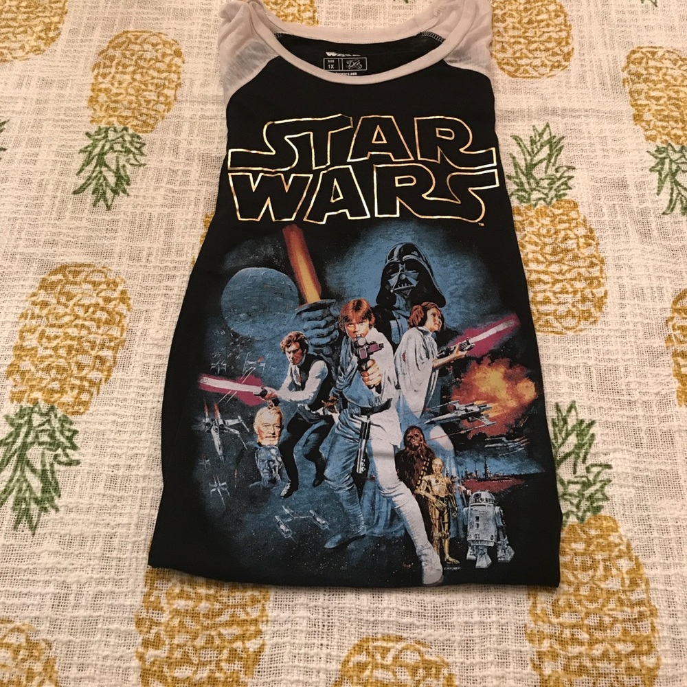 🔥Star wars 3/4 sleeves soft t!