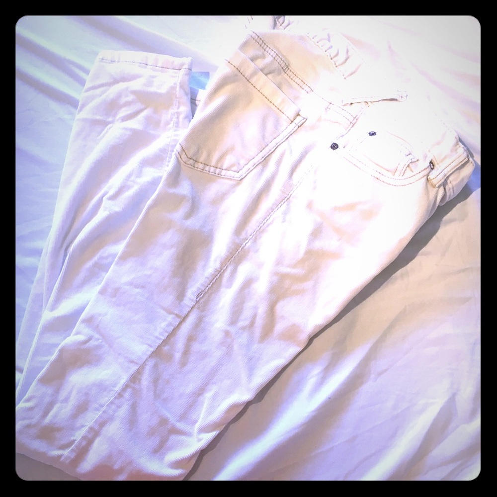 Freepeople white corduroy jeans