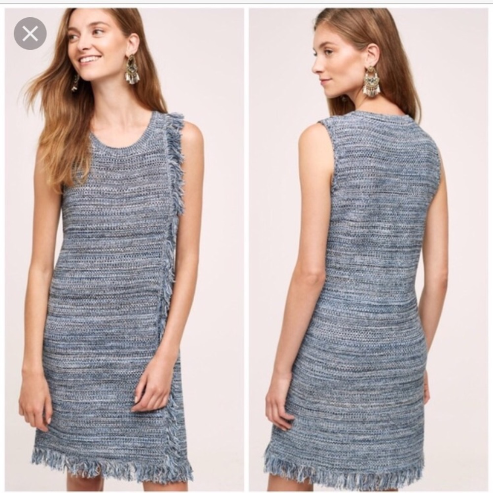 🆕 Anthropologie Fringe knit dress
