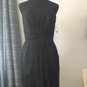 White by Vera Wang black tulle dress