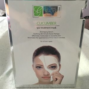 Cucumber spa treatment sheet masks