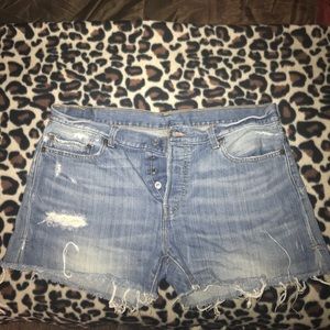 Distressed Levi Shorts