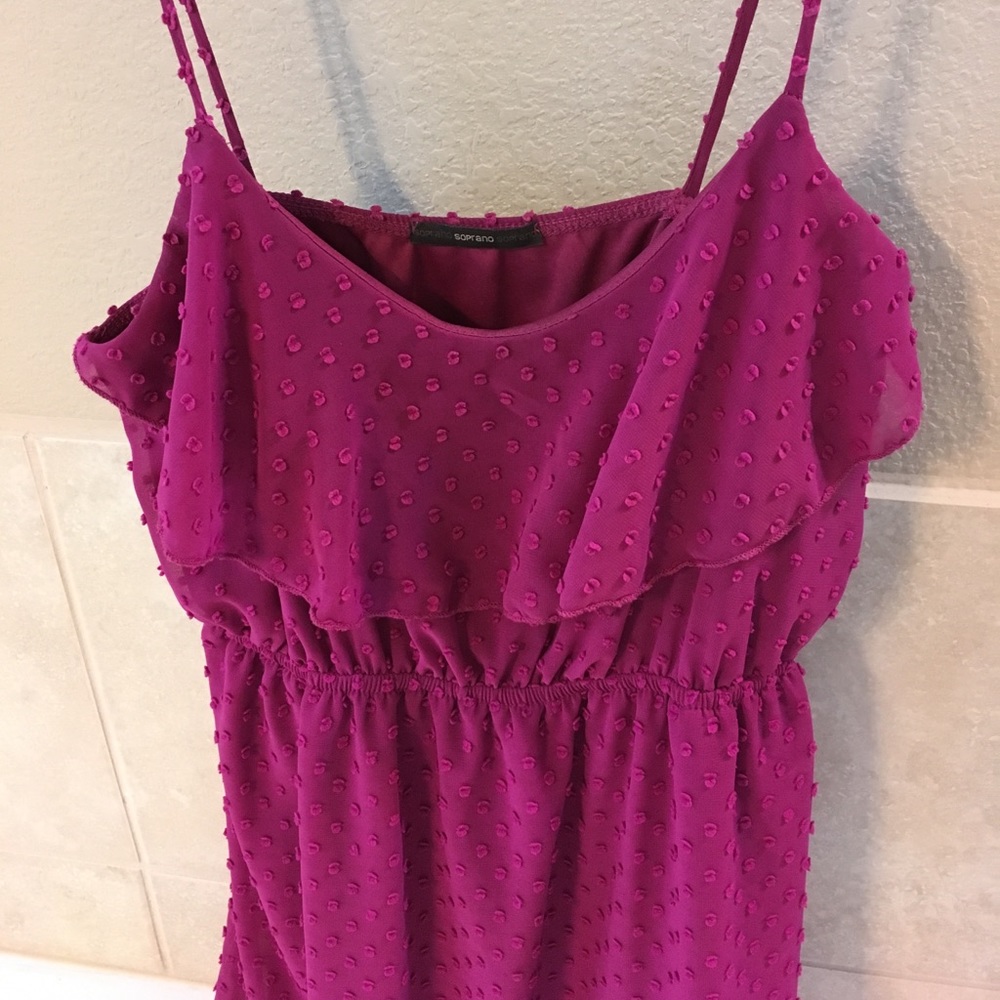 Fun and flirty fuschia pink dress.