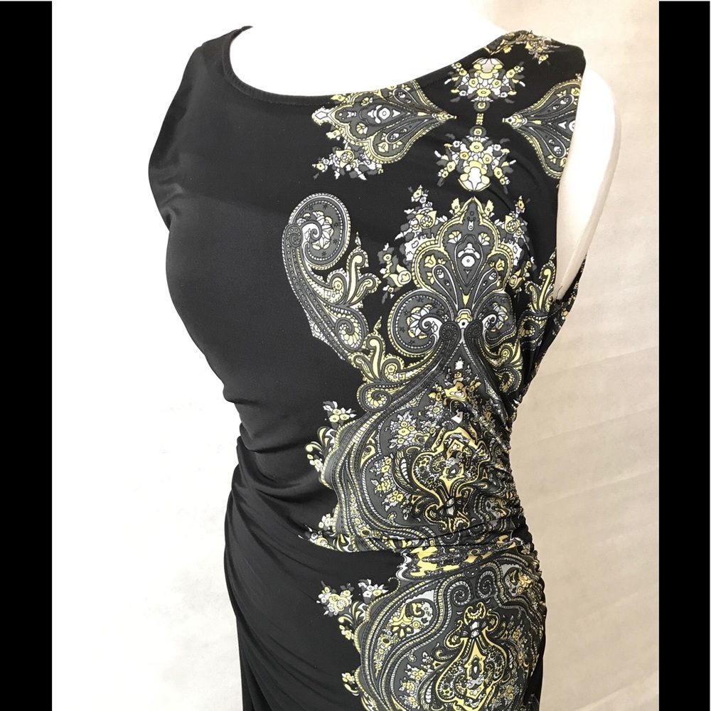 Flattering Black Dress with Floral