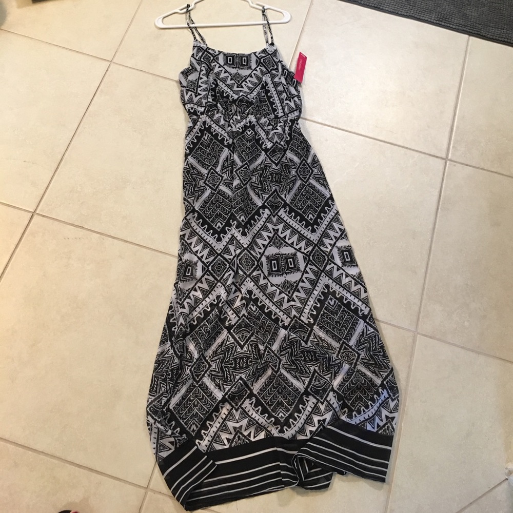 Beautiful black and gray maxi dress