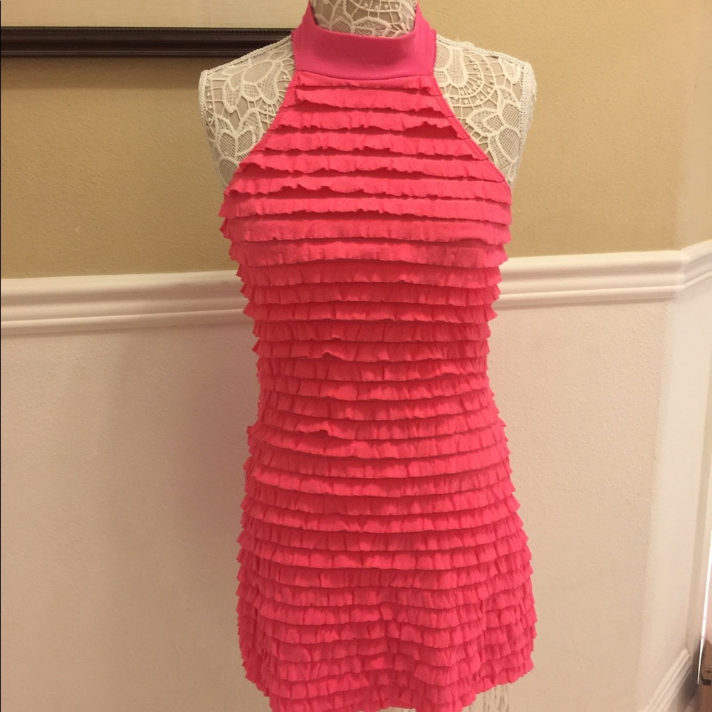 M hot pinch costume dance halter dress