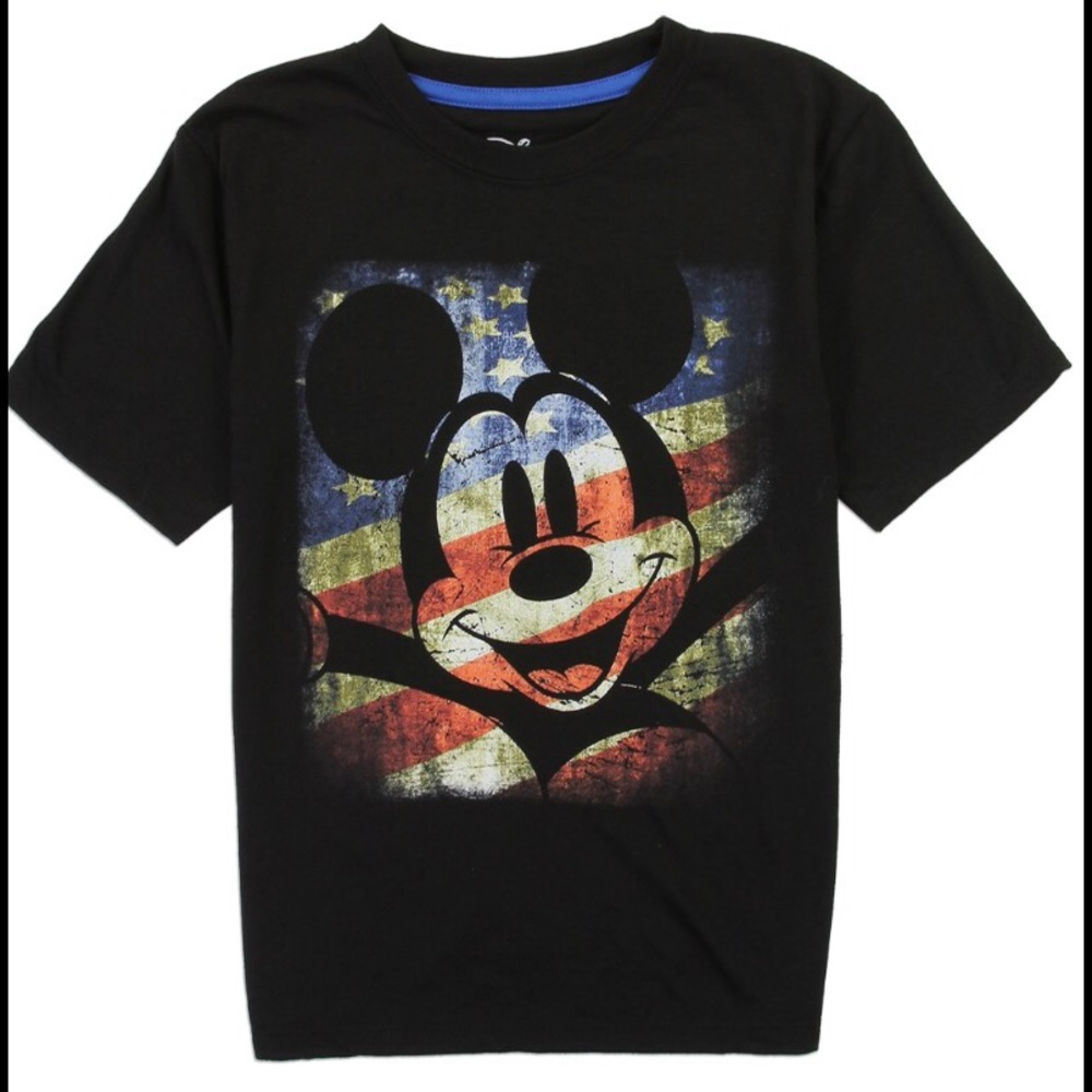 Disney Boys Black/Multicolored Mickey Tee