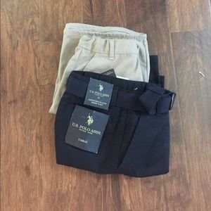 Set of boys uniform pants.