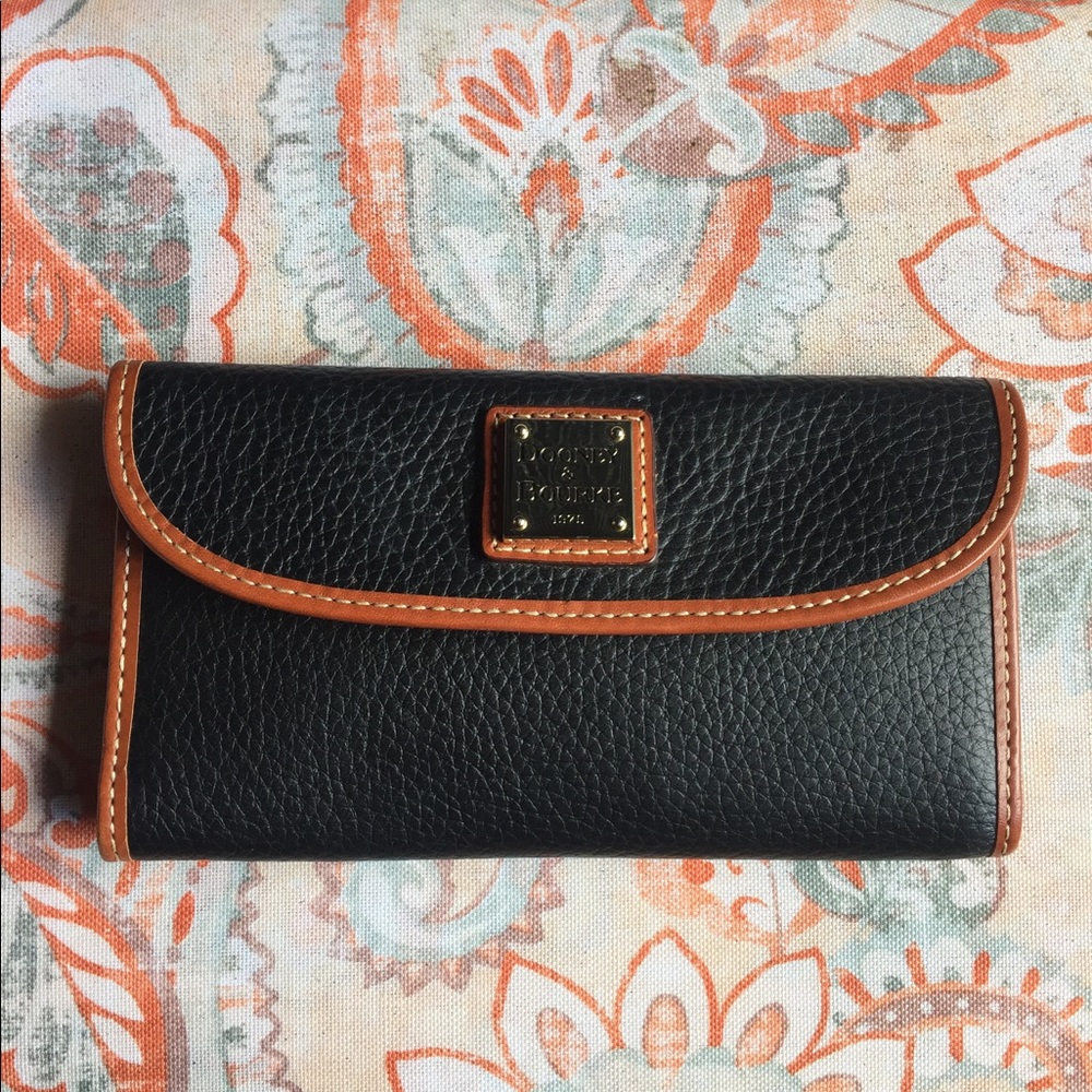 Dooney & Burke Leather Black Wallet