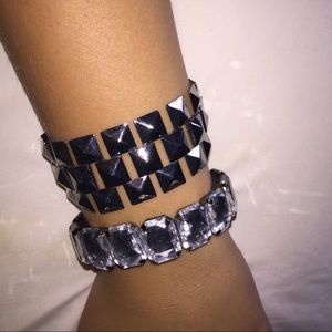 Edgy statement bracelets