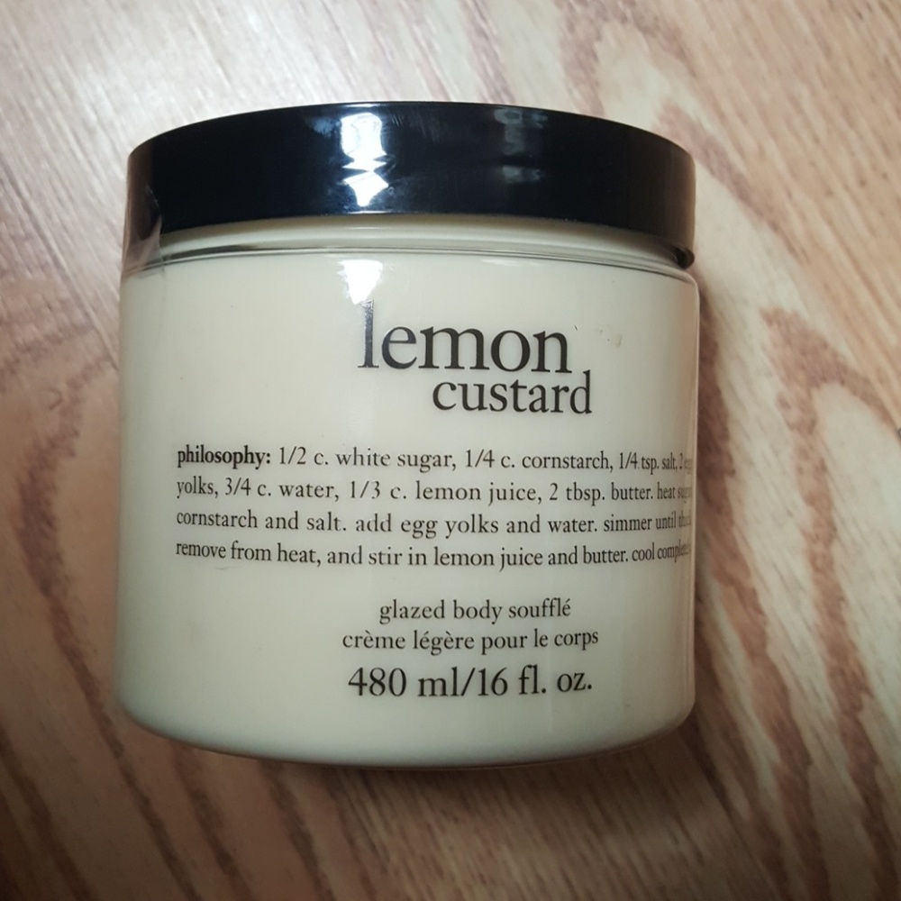PHILOSOPHY LEMON CUSTARD GLAZED BODY SOUFFLE and B