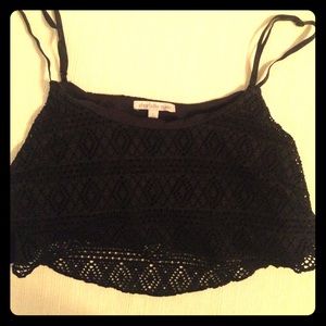 Charlotte Russe Black Crop Top