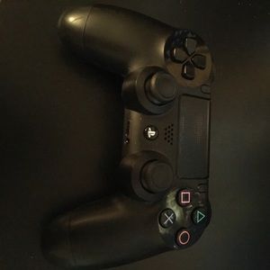 Black PS4 controller