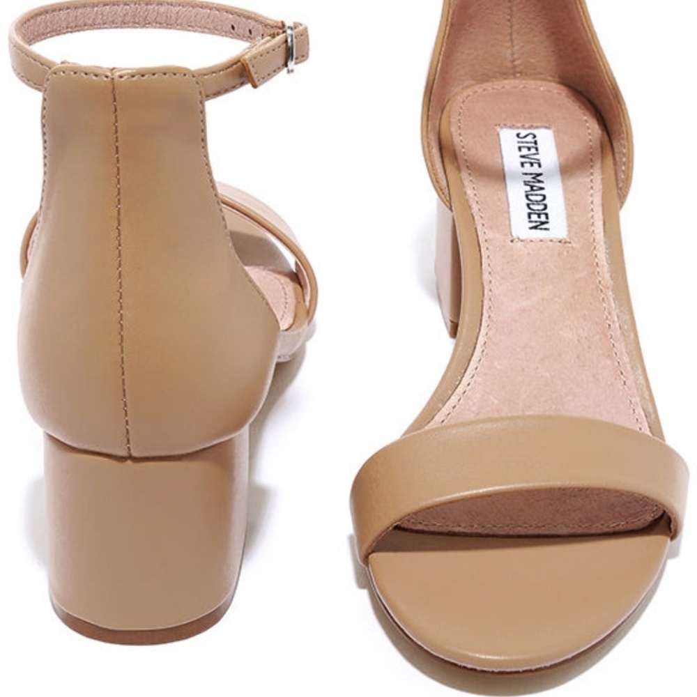 Steve Madden irenee sandal 2 in heel nude