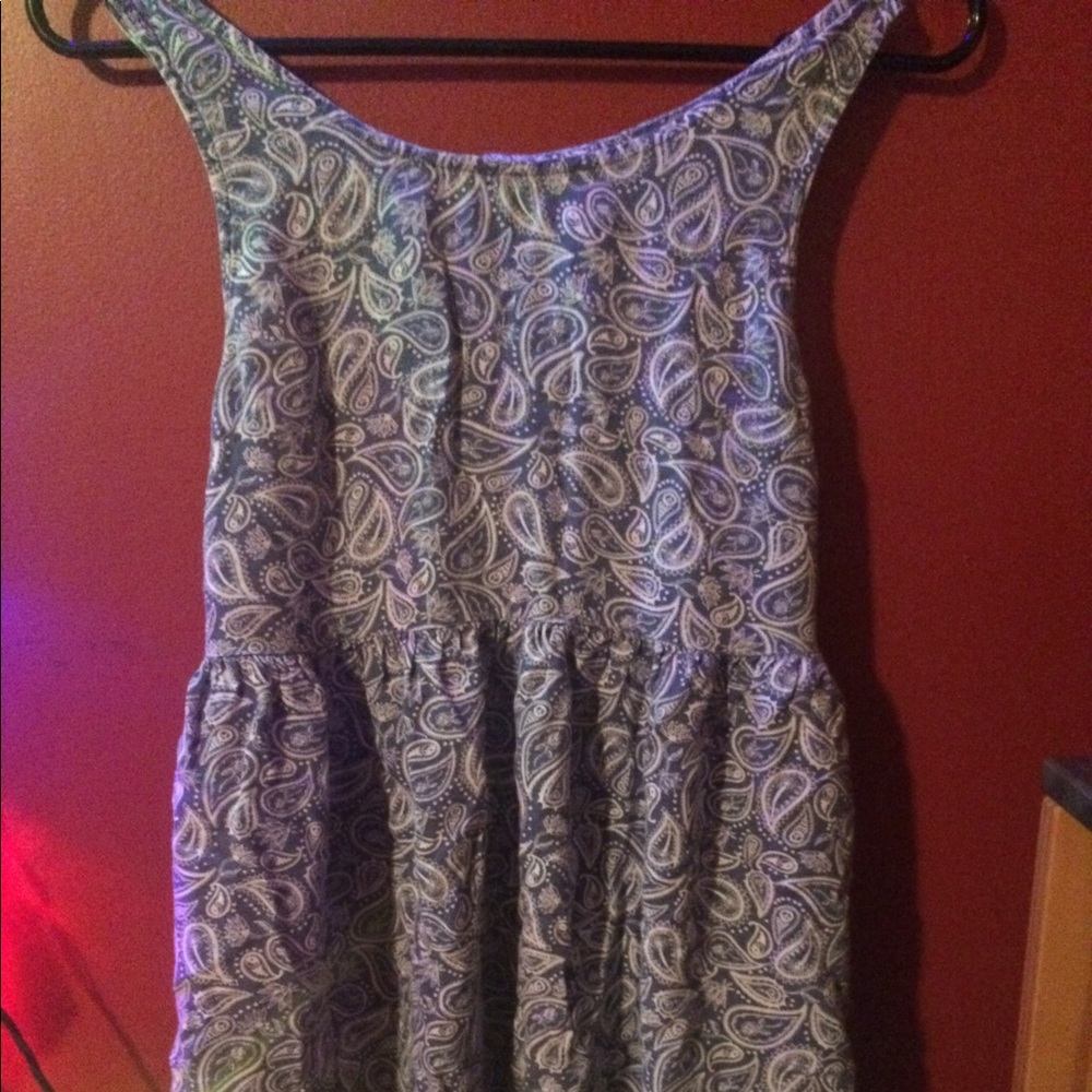 Pale Blue Floral Dress