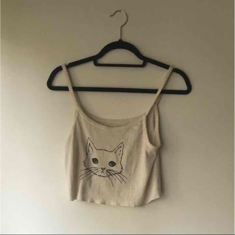 Urban Outfitters kitty crop top