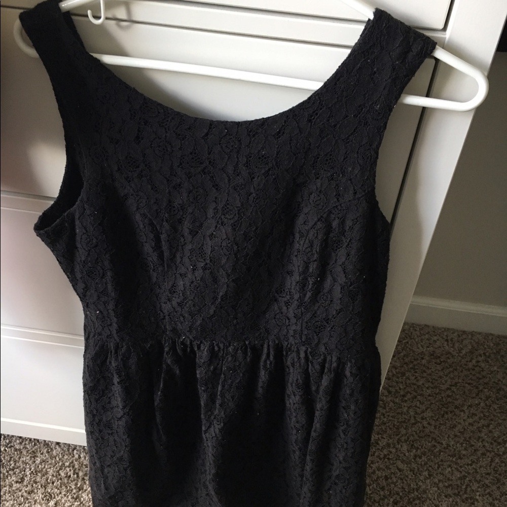 Black lace dress