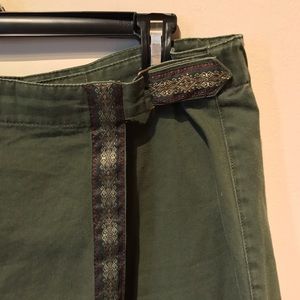 Vintage Military Green Skort