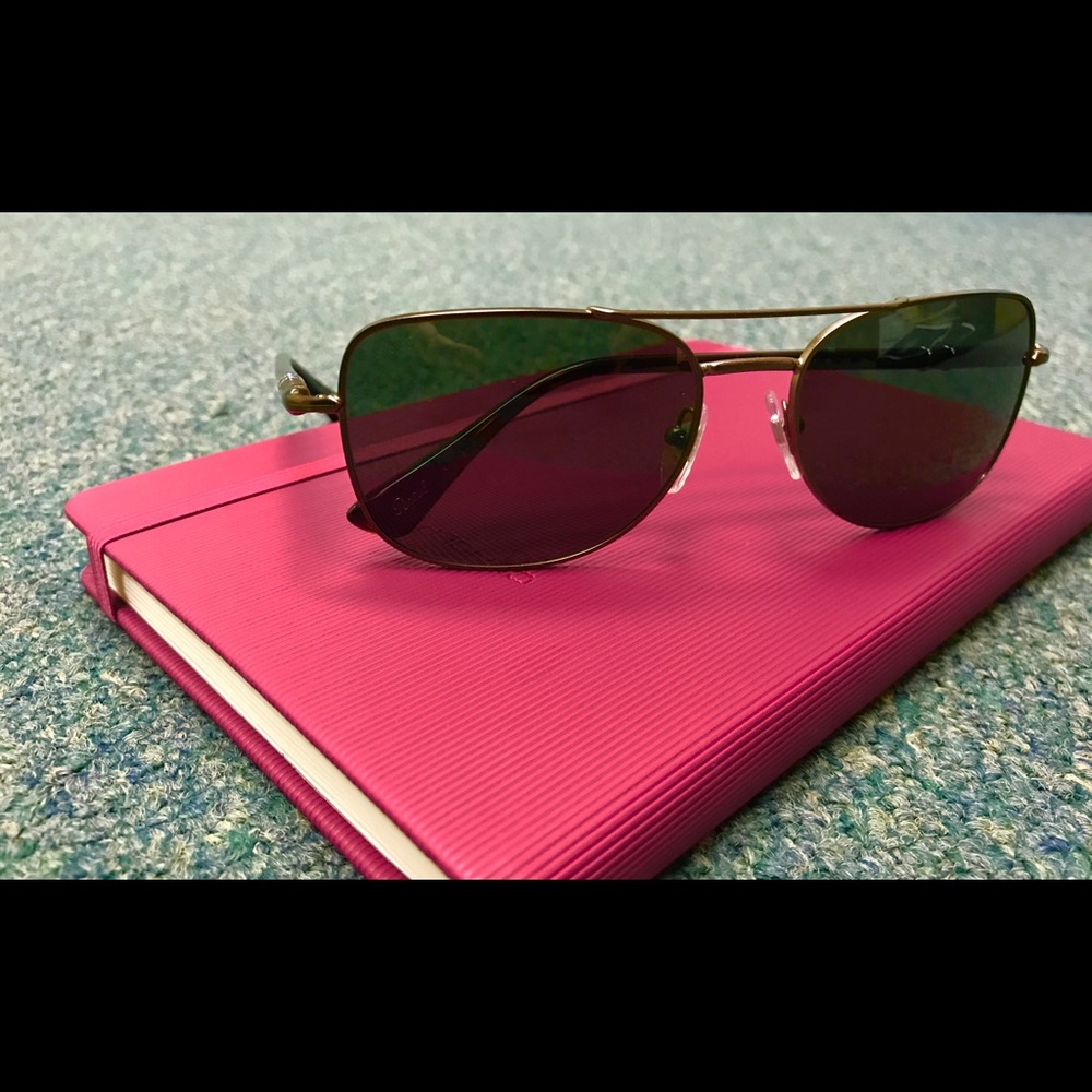 NWOT Persol dark green polarized sunglasses.