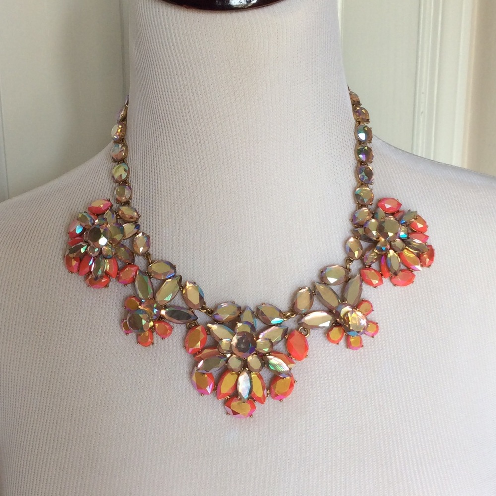 JCrew crystal necklace, new condition, never worn