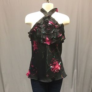 Express Floral Print Halter Top