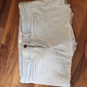 Light wash shorts