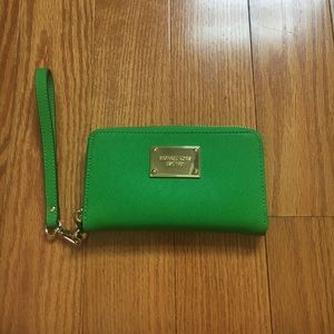 Green Michael Kors Wallet