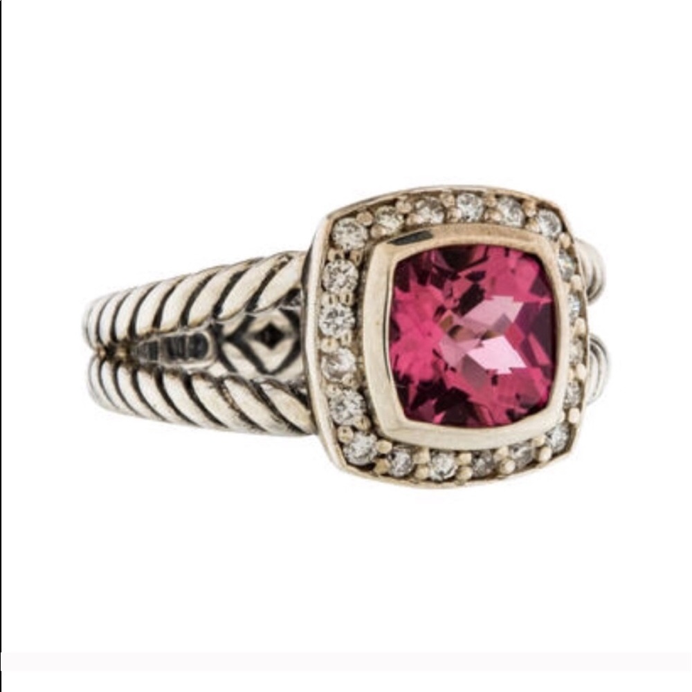 David Yurman Tourmaline Petite Albion Ring Size 5