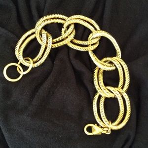 Gold link bracelet