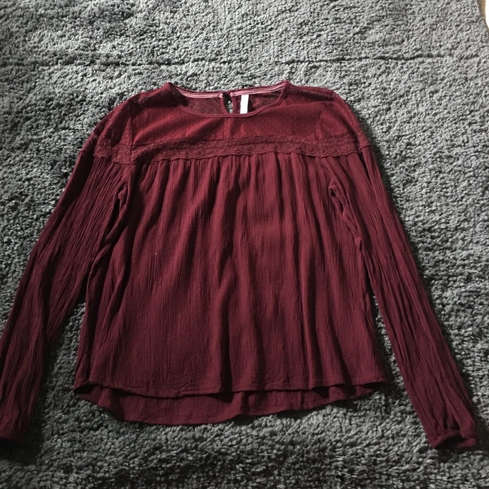 Maroon blouse