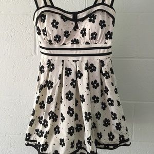 One piece flowers print swim dress