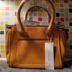 Free People Mini Mott Crossbody Mustard Tan Cir