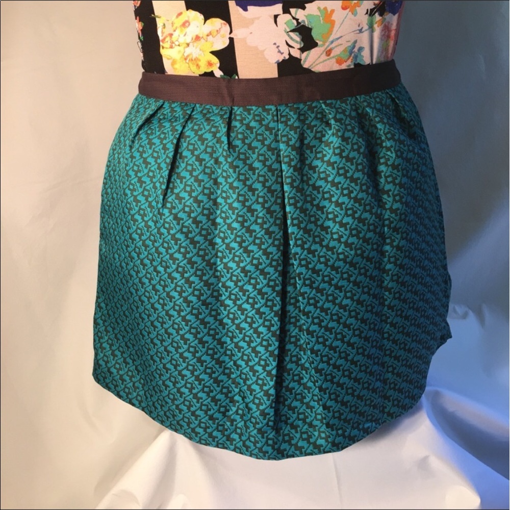 Mossimo tribal print teal & grey skirt size L