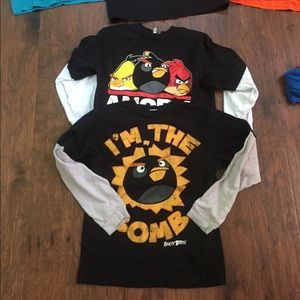 Boys Angry Bird Shirts