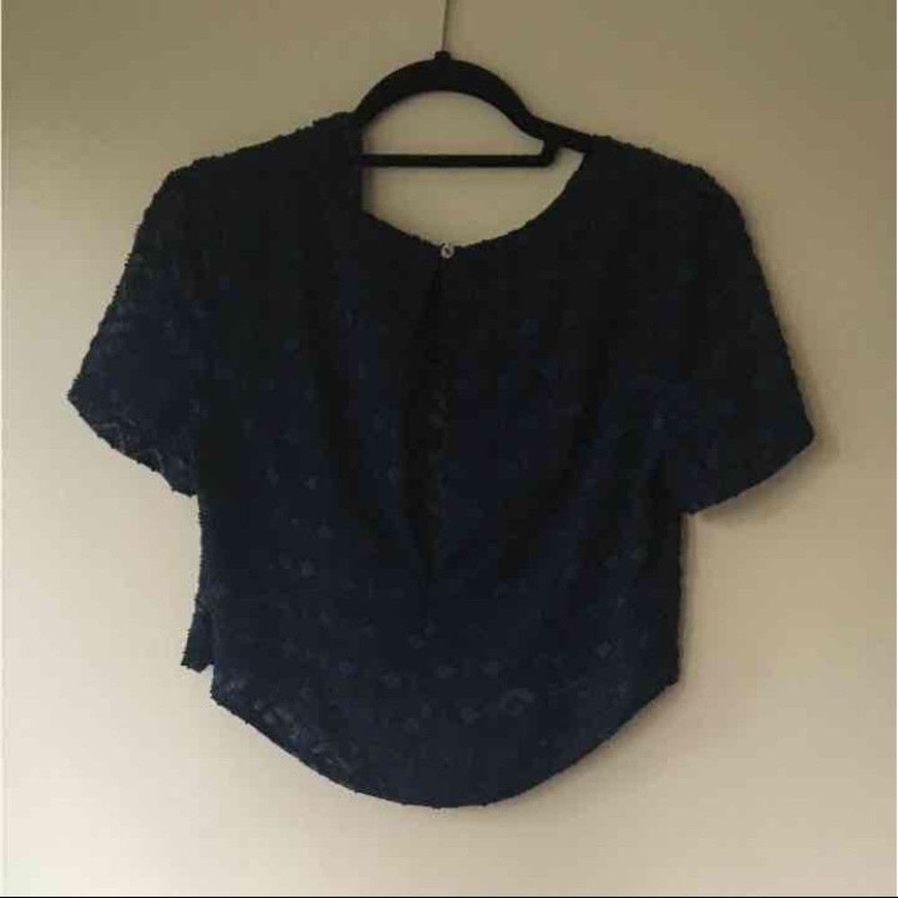 Bishop and Young sheer crop top