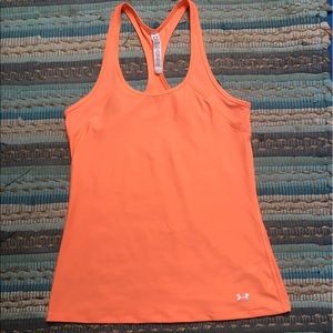 Orange racerback workout tank