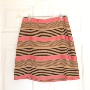 LOFT striped work/play skirt