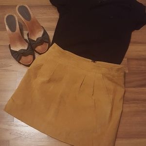 Faux suede mini skirt. NWT!