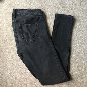 BOGO HOLLISTER black faded skinny jeans!!