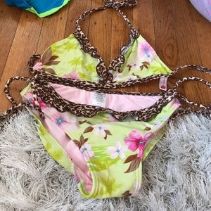Gossip bikini with cheetah detail