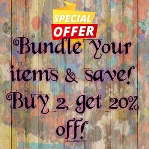 Bundle 2 items & receive 20% off your total!
